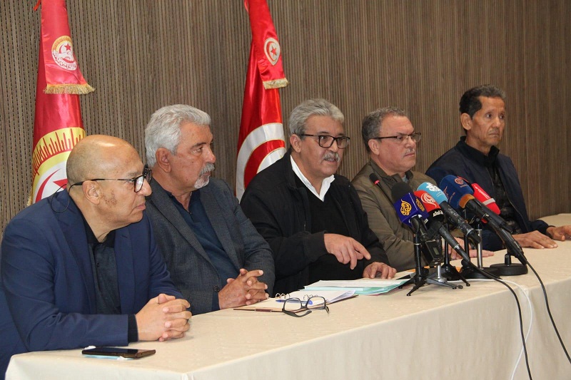 المعارضة النقابية في ندوة صحفية..   تمسك بالمطالب ودعوة الطبوبي إلى الاستقالة